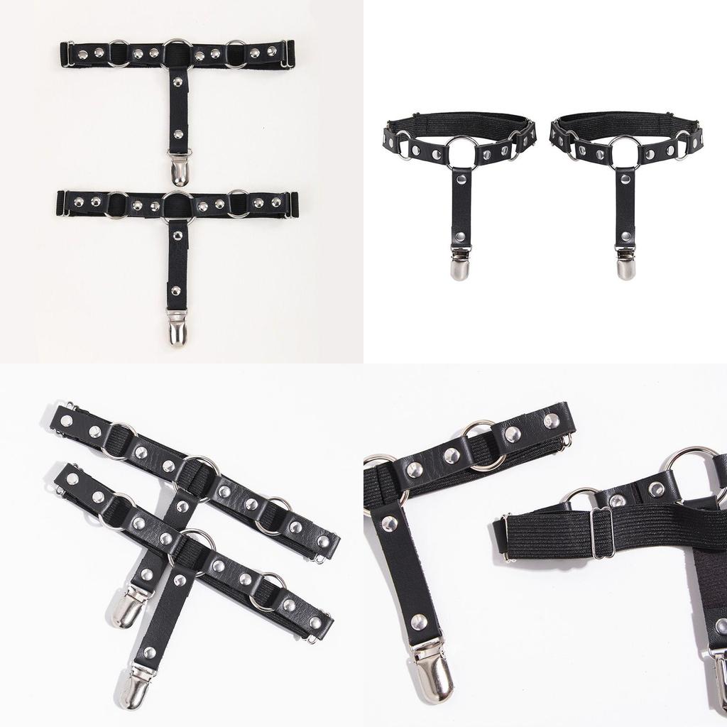 Lolita Leg Garters With Leather Material For Cute Girls And Cosplay Fashion