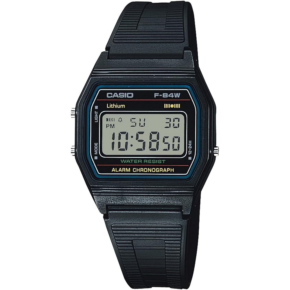 Casio Collection F-84W-1QJH Men s Watch Black Digital Display Water Resistant