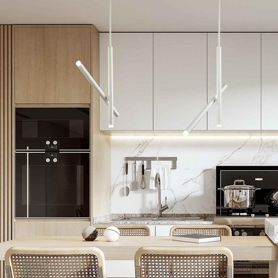 Adjustable 10W Long Tube LED Track Light Double Head LED Rail Track Spotlight for Clothing Store Bar restaurant Shop Decor