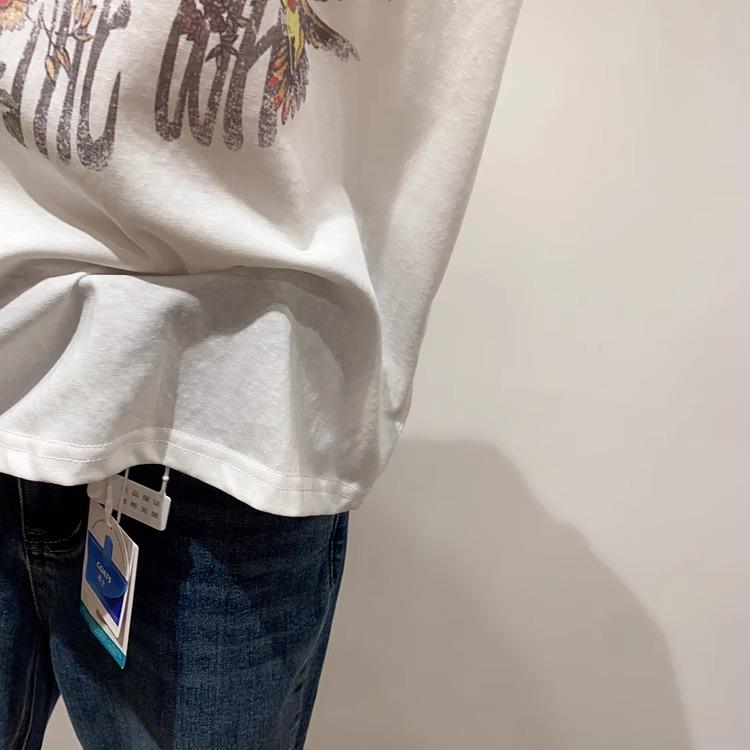 100% Cotton T-shirt Butterfly Graphic Print Women'S Vintage Casual Butterfly Printed T Shirt Round Neck Short Sleeve Top Tee