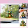 Delightful Acrylic Wealth Frog Car Accessory Great For Enhancing Interior Ambiance