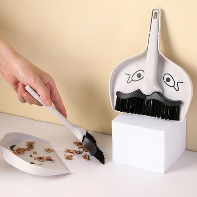 Tisch-Kehrset klein mit Kehrblech Ergonomisches Griffdesign Kompakte Größe