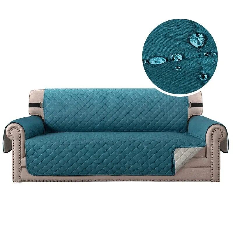 Waterproof Plaid Sofa Cover Anti-Slip Sofa Mat Kids Covers Folding Living Room Easy To Clean Sofas Slipcover For 1/2/3/4 Seater