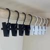 5/10pcs Steel Clothes Pegs Laundry Clothespins With Hanging Hook Portable Pants Hangers Wardrobe Clothes Organizer Space Saver