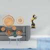 Rattan Woven Wall Art And Horse Figurine Modern Statue Collection Unique Decorative Ornaments for