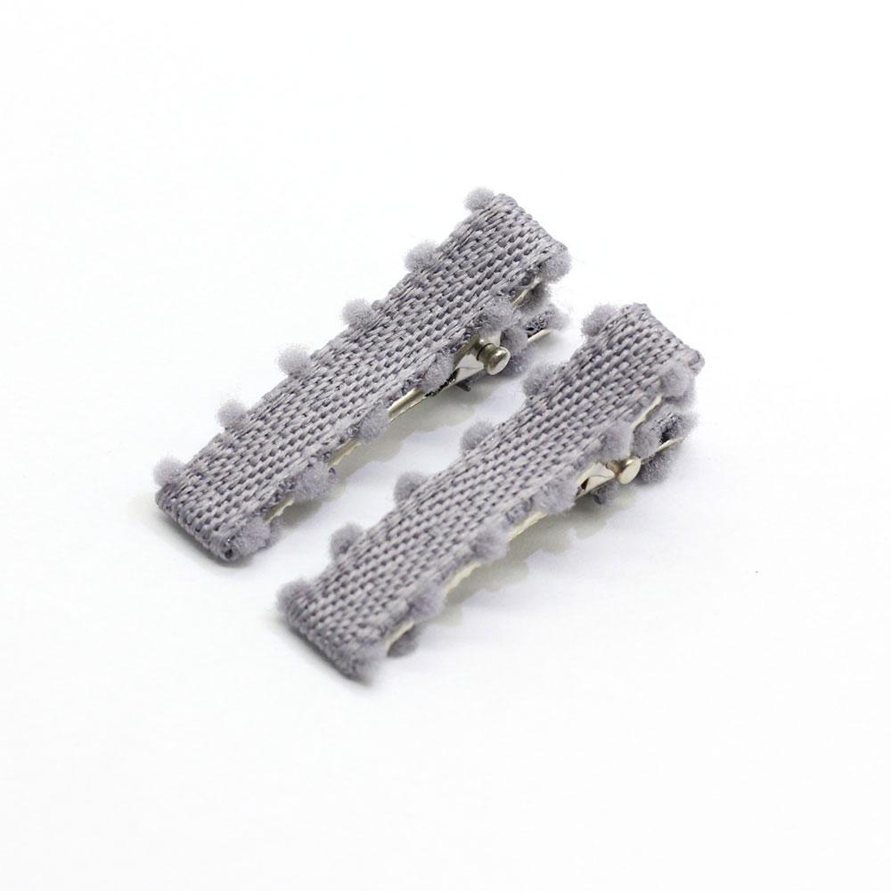 New Christmas Ribbon Lined Small Alligator Clips Decorative Hair Pins Barrettes for Toddlers Braid Accessories