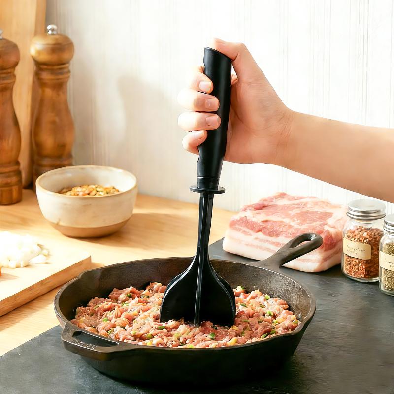 Multifunctional Heat Resistant Meat Masher Chopper Ground Meat Chopper Utensil Non Stick Cookware
