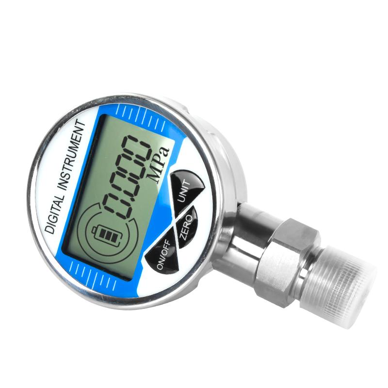 G1/4 Thread 0-400bar Pressure Measurement Gas Water Air Fuel 60mm Dial 0-30Mpa 0-40Mpa 0-60Mpa Radial LCD Display Pressure Gauge