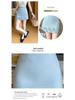 Women's Spring/Summer 2026 Stylish High-Waisted A-line Skirt with Ruffle Edge and Anti-Exposure Shorts