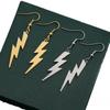 Pendientes Junan Rayo Gótico - Diseño Punk Metal Patinaje