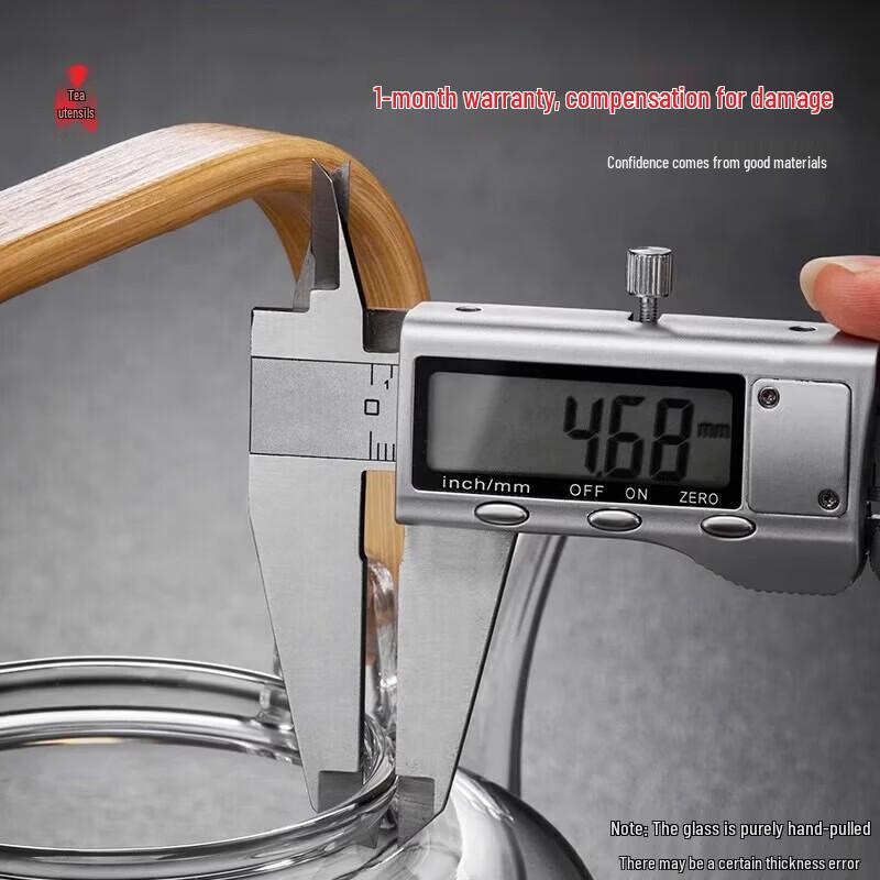 YIHUTEA Elegant High-Temperature Glass Boiling Teapot