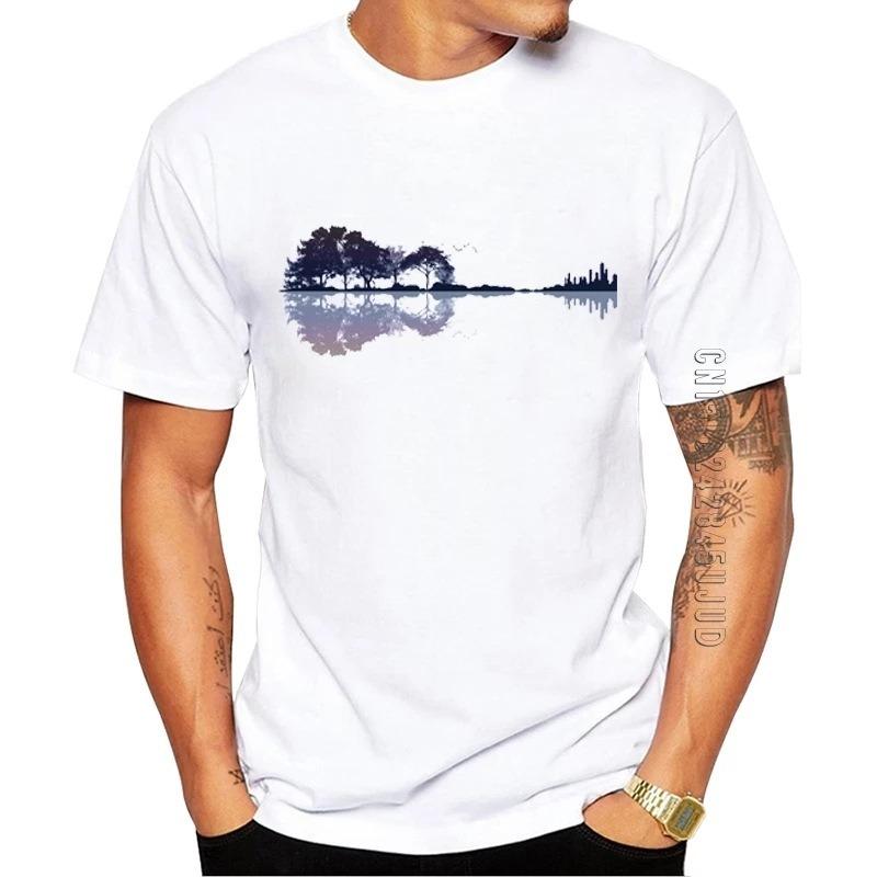 Herrenmode Bedruckte T-Shirts Top Rundhals Baumwolle Groß Locker Rundhals Kurzarm T-Shirts Herren