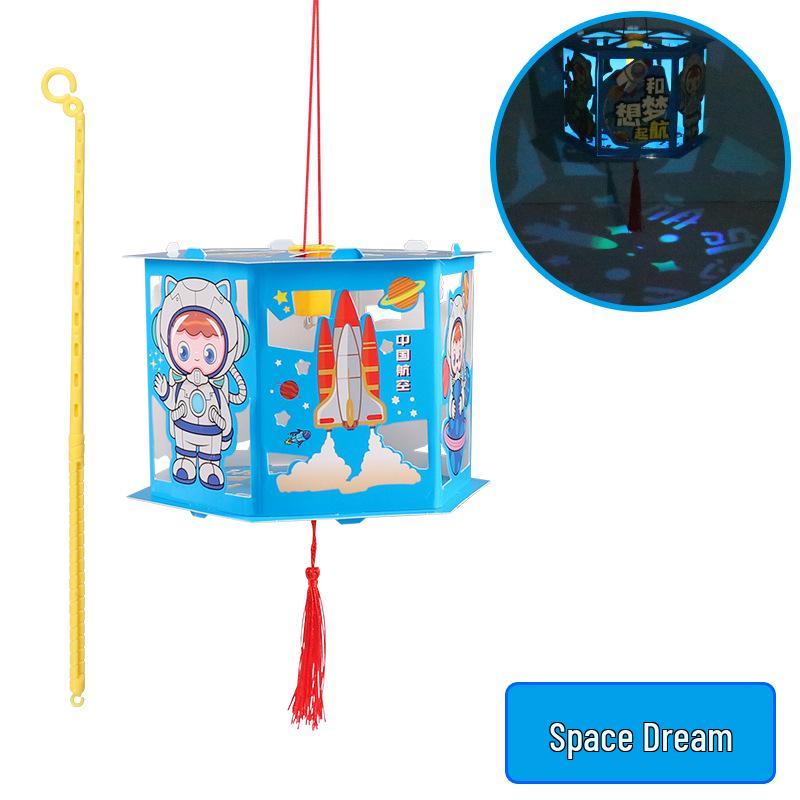 DIY Space Astronaut Projection Lantern: Mid-Autumn Festival Luminous Toy for Kids.