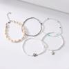 5Pcs Ocean Inspired Layered Anklet Set for Women Beach Conch Starfish Turtle Charm Foot Jewelry Summer Vacation Accessories