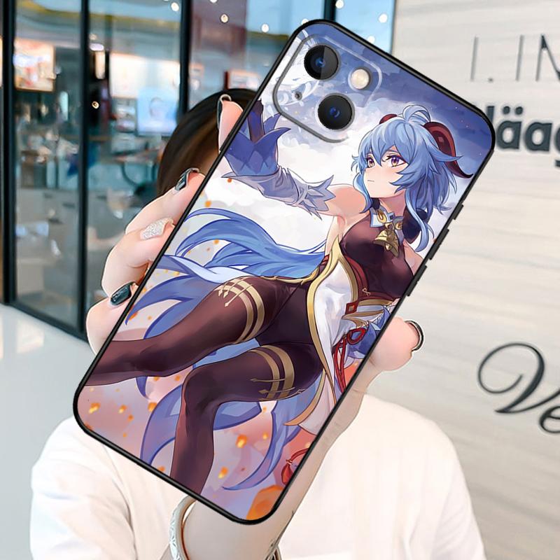 Ganyu Genshin Impact Phone Case For iPhone 13 12 Mini 11 14 15 16 Pro Max Plus X XS Max XR Cover Shell