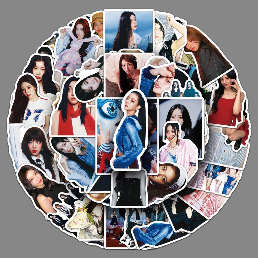 50 ITZY Graffiti Stickers - Personalized Korean Girl Group Lee Chae-ryeong Decals for Phones and Motorcycles