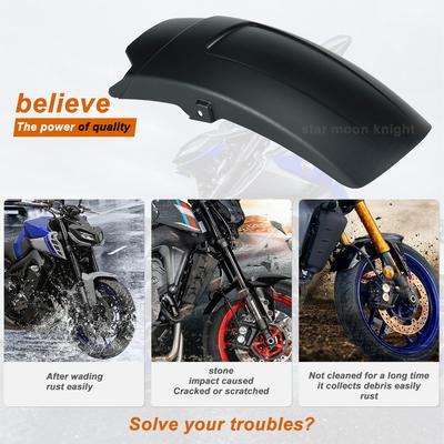 Front Fender Extender For YAMAHA MT09 MT 09 SP 2025-2025 , TRACER 9 GT TRACRT9 2025-, XSR900 XSR 900 2025- Mudguard Splash Guard