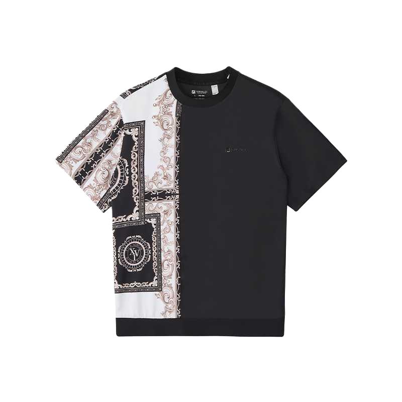 Fila Golf Versailles Series Comfortable Breathable Round Neck Short Sleeve T-Shirt Unisex Tops A11M425155F-ZA