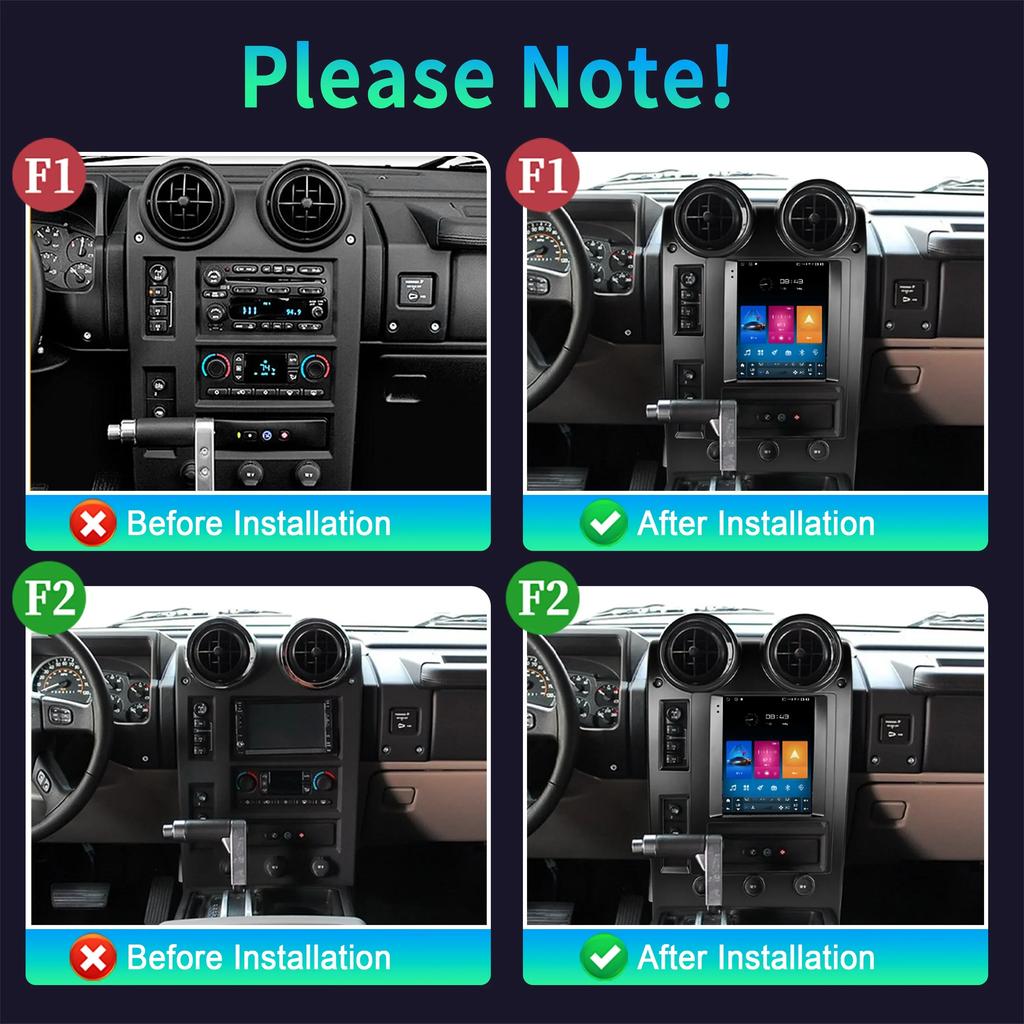 9.7" For Hummer H2 2002-2007 Car Player Auto Radio Stereo Head Unit Multimedia Player GPS Navigation Screen Audio Media Car Set