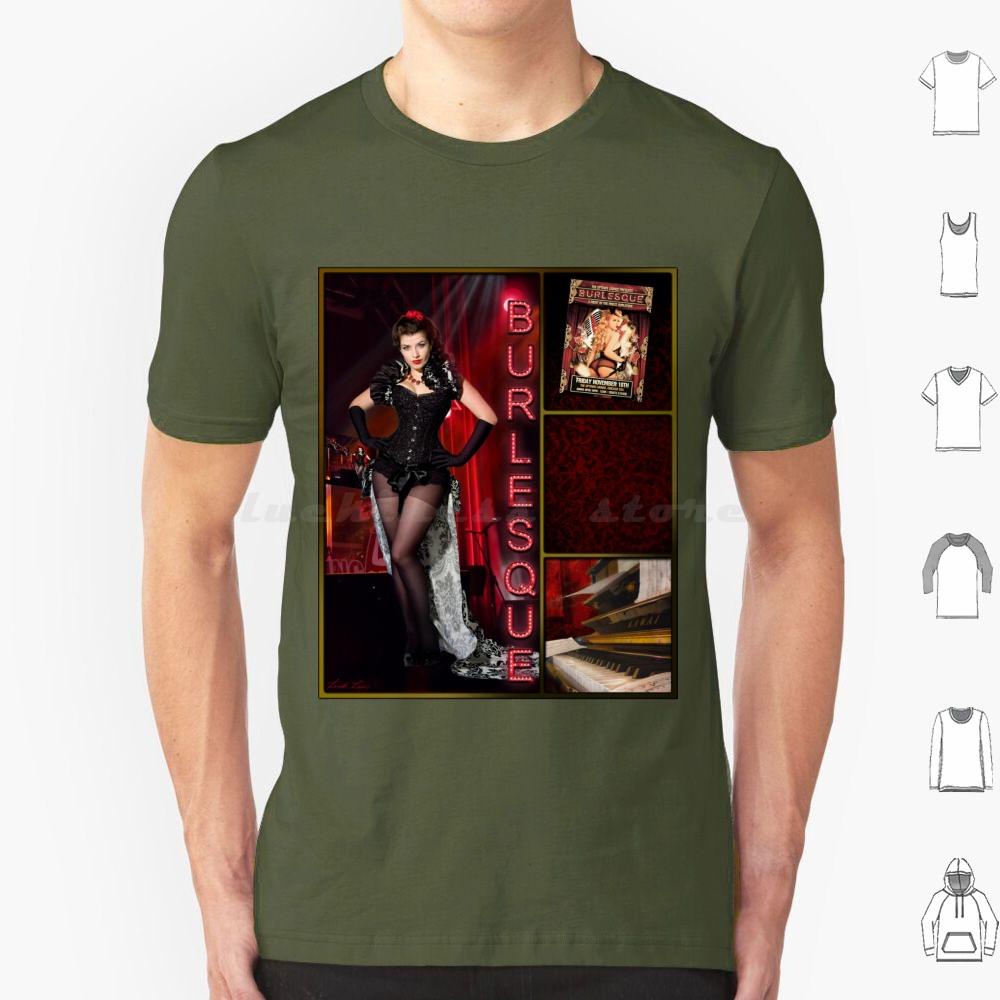 Dance SeriesBurlesque T Shirt Men Women Kids 6xl Dance Dancer Burlesque Music Triptych Red Woman Female Lindaleesart Linda