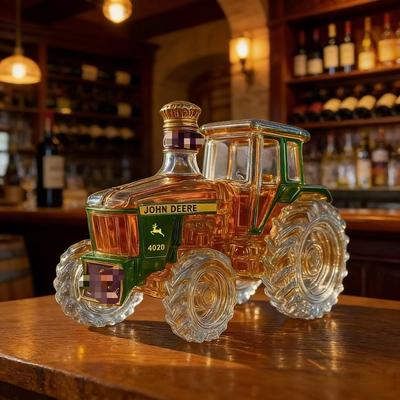 Emballage de Sécurité Modélisme Tracteur Bouteille en Verre Borosilicaté Haute Bouteille à Whisky Carafe