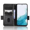 For Samsung Galaxy A54 5G Anti-Drop PU Leather Wallet Protective Phone Case Imprinted Triangle Pattern Stand Cover with Wrist Strap