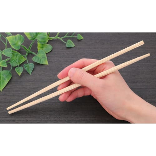 Yoshii Shoji, Made in Japan, Yoshino Cedar Rikyu Premium Disposable Chopsticks, 24cm, Cello Wrapped, 100 Pairs, YOS-005, Perfect for Kaiseki and Ryote