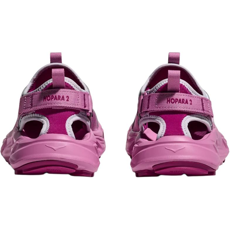 New HOKA ONE ONE HOPARA 2 Slip Resistant And Breathable Low top Children's Sandals Pink Purple Teenagers 1162552-LNW