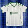 20-25 Fan Edition Liverpool Training Shirt White Short Sleeve Football Shirt