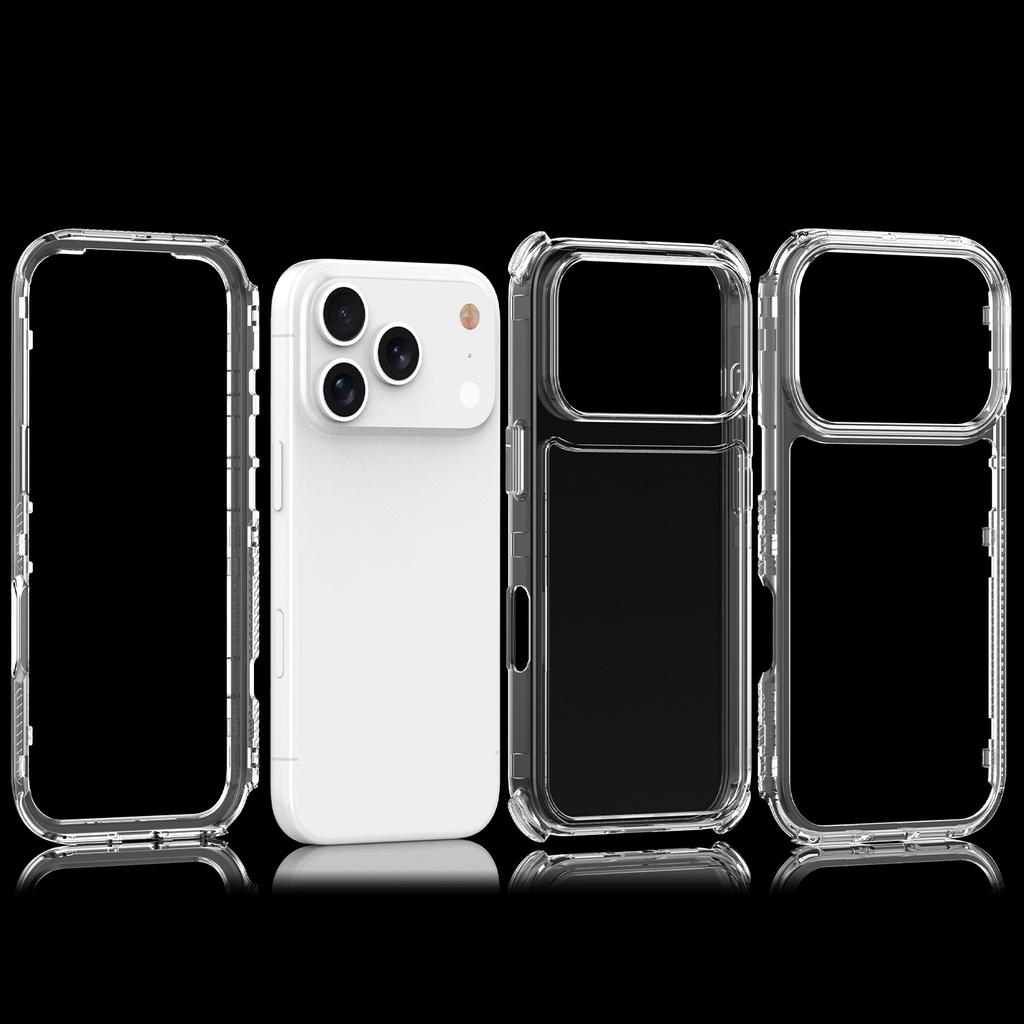 For iPhone 17 Pro Phone Case Acrylic TPU Clear Mobile Cover