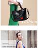 Qian Dian Women's Genuine Leather Tote: 2025 New Fashion Large Cowhide Shoulder and Crossbody Bag.