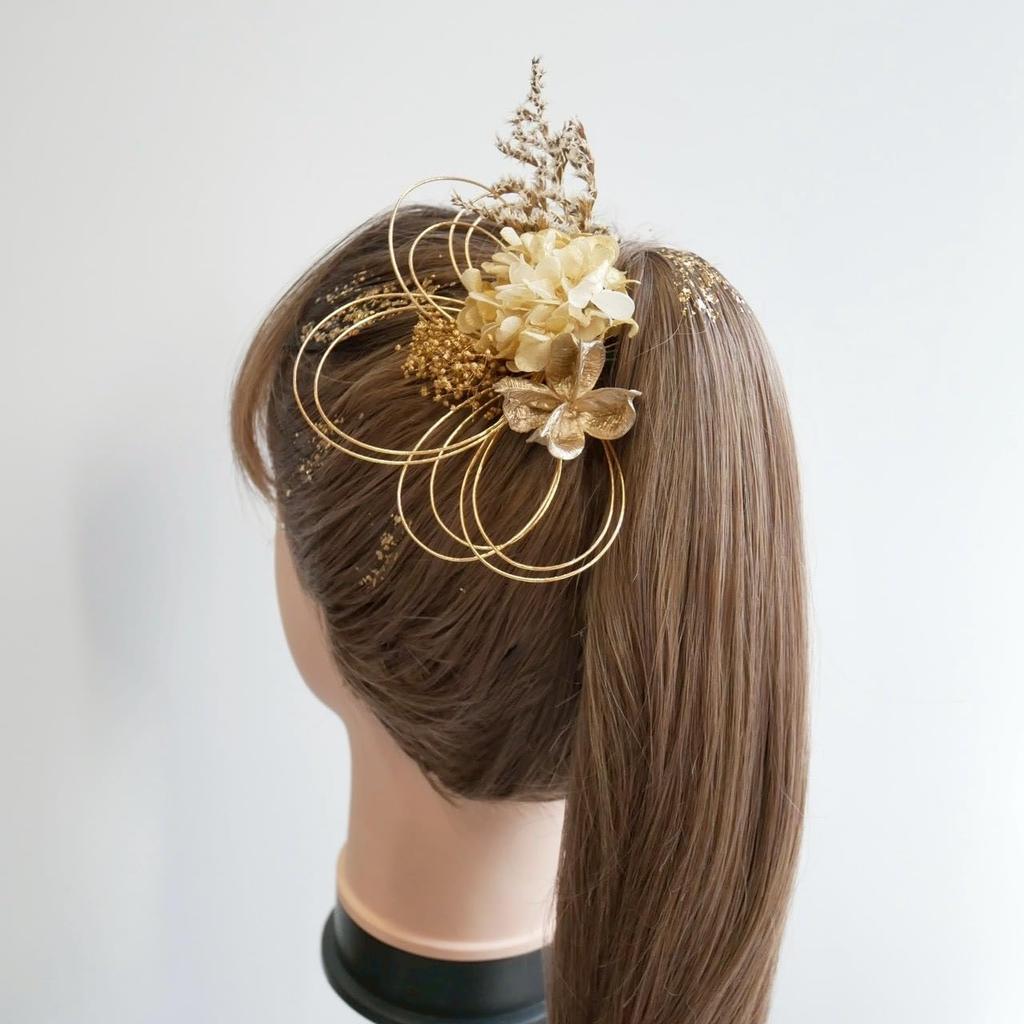 [Lomeri] Artificial Flower Hair Ornament for Coming-of-Age Ceremony, Graduation Ceremony, Furisode Kimono, Wedding, and Traditional Japanese Attire