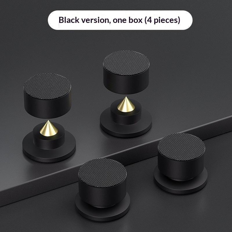 4Pcs Speaker Foot Set Carbon Fiber Aluminum Alloy Shockproof Audio Feet Pad for Home HiFi Sound System Upgrade