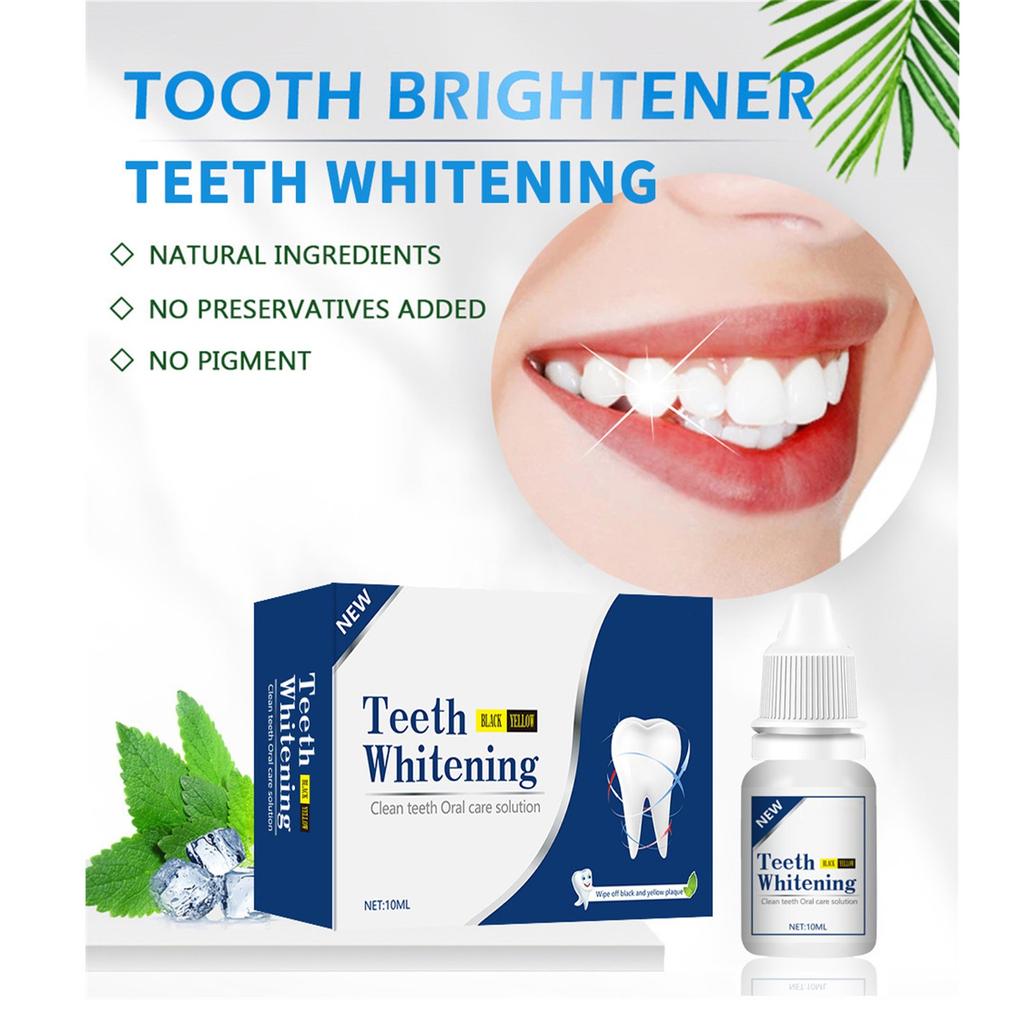 Tooth Whitening Essence, Teeth Stain Remover To Whiten Teeth, Tartar And Plaque Removal 10ml
