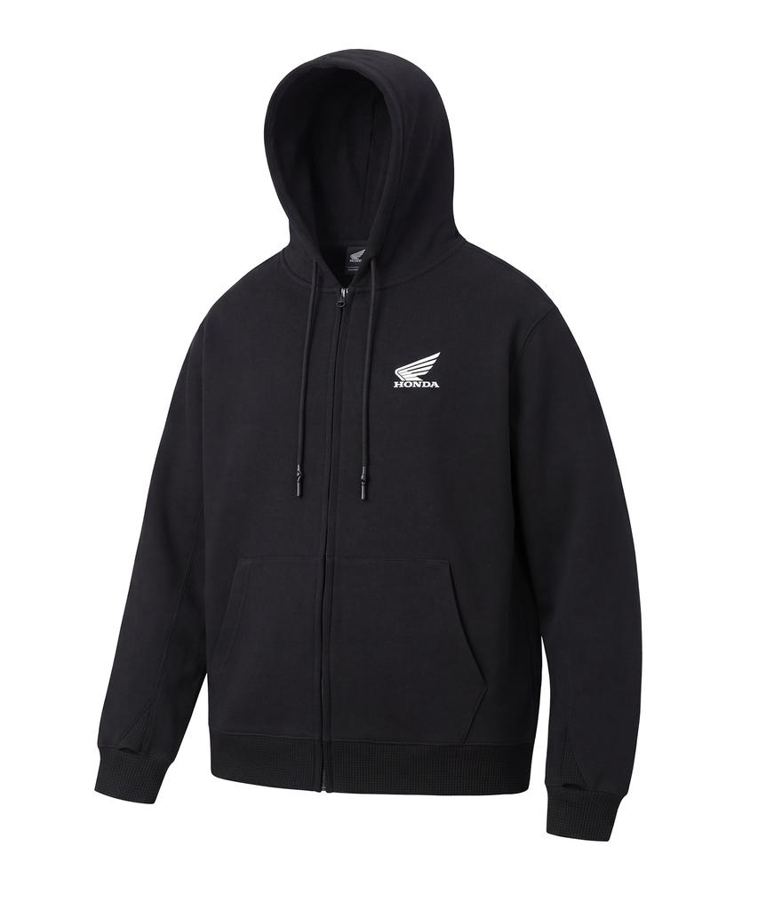 Phyps Motorcycle H-Tech Grid Mix Hoodie Zip-Up Black