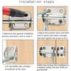 High Quality Sliding Stainless Steel Door Latch Anti-theft Latch Hasp Door Locks Simple Solid Toilet Door Lock Home Hardware