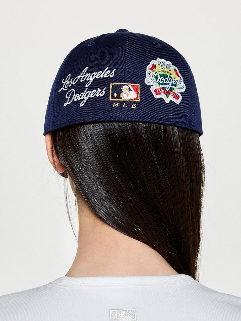 Emelbi Signature Patch Structure Ball Cap La (Navy)