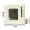 Wall-mounted Lockout Box with Transparent Panel, Quality Locking System for Industrial And