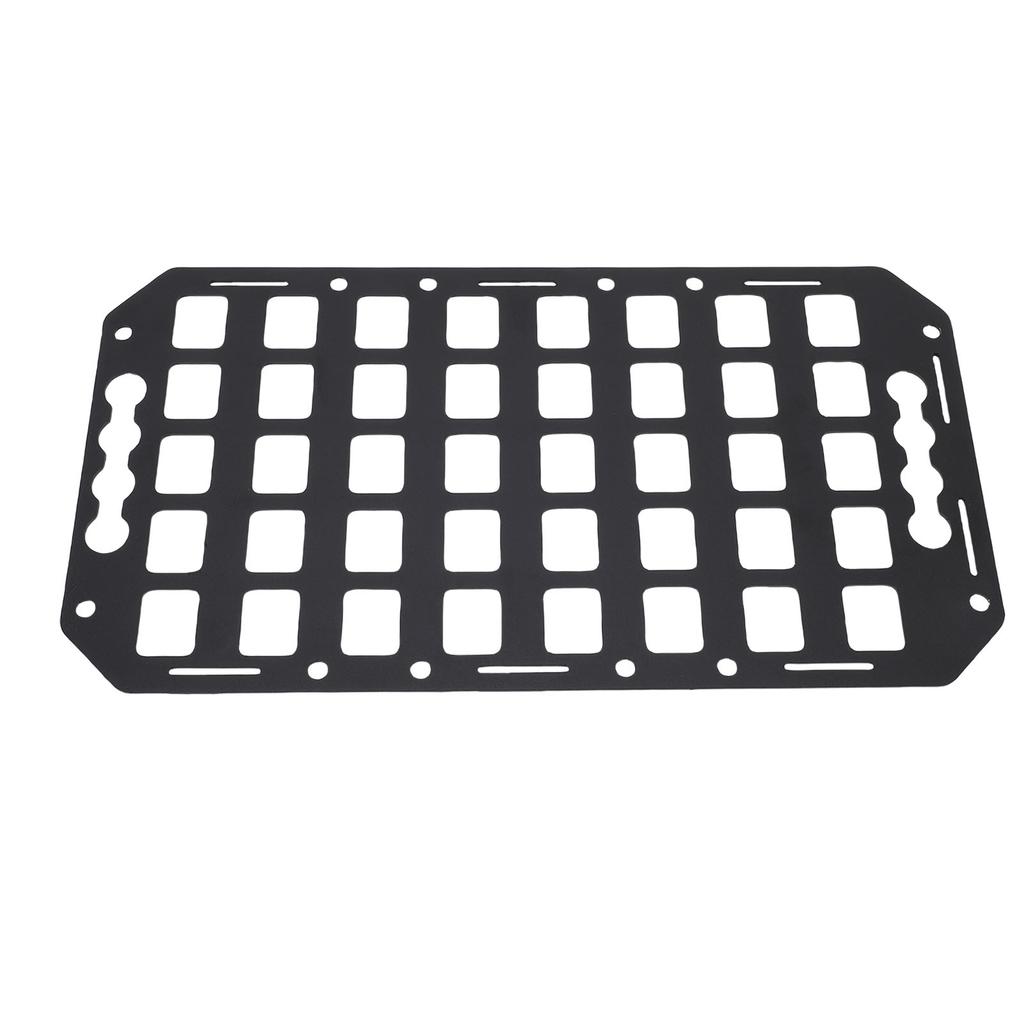 Truck Bed Molle Panel 16.61x8.86x0.08in Easy To Remove Aluminum L Track Molle Panel Organizer for Cars SUVs Pickup Van