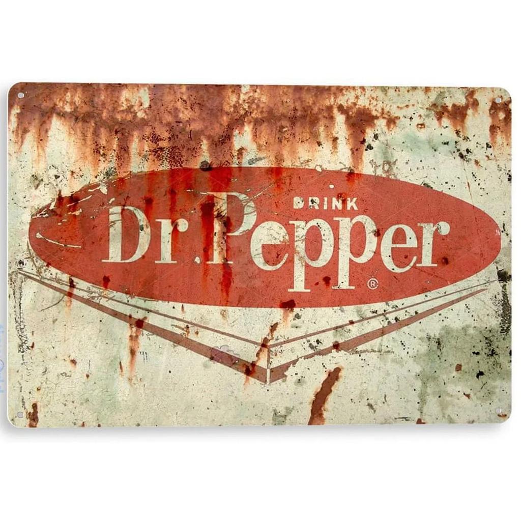 Dr. Pepper Cola Metal Signs Wall Art Posters Plaque Vintage Iron Painting Decoration for Man Cave Home Cafe Garage Club Bars
