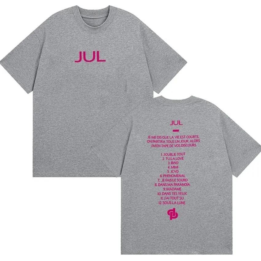 Jul Summer Cotton TShirt New Album July 2026 DoubleSided Printed TShirt Unisex Vintage Harajuku Style Loose TShirt Y2K