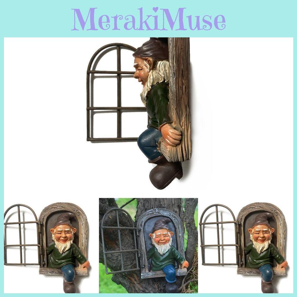 Charming Resin Gnome Statue For Garden Decor Featuring Old Man Design Ideal For Outdoor Spaces