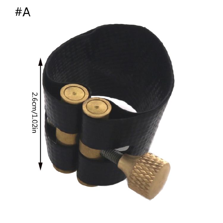 Alto Sax Clarinet Mouthpiece Ligature Saxophone Clip PU Single Screw Fastener