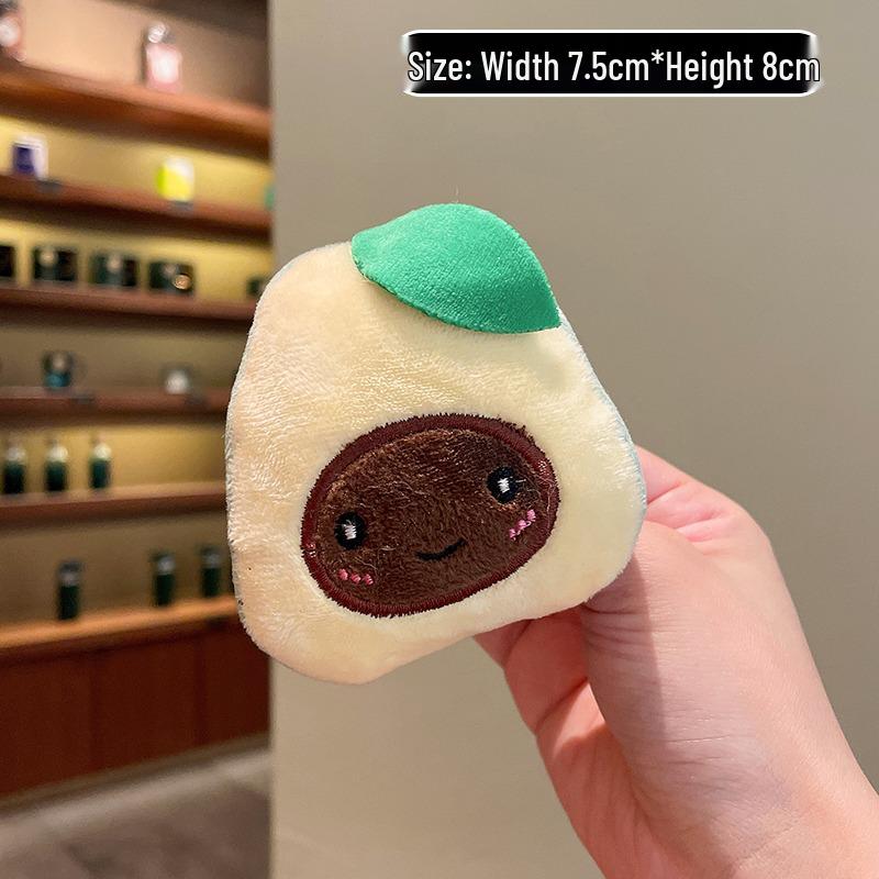 Japońska Kawaii Słonecznikowa Panda Pluszowa Broszka - Urocza Przypinka na Ubrania, Torby i Akcesoria.