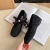 Fashion French Grey New Heightened Bow Shoes for Women