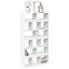 VidaXL Bookcase White 100x33x187.5 Cm Engineered Wood, Bookshelf, Storage Shelf, Display Cabinet, 3309375
