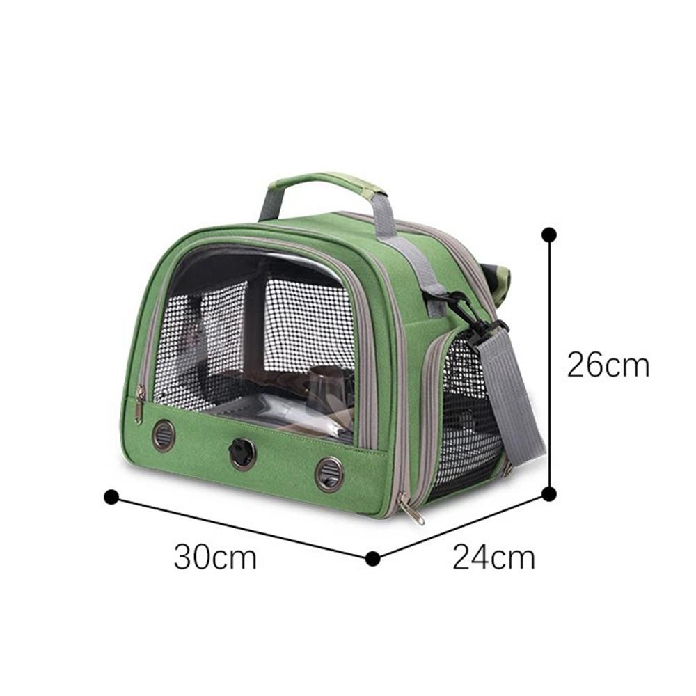 Sac de Transport pour Oiseaux d'Animaux de Compagnie Extérieur Portable Une Épaule Respirant Cage à Oiseaux Plateforme Perchoir Cage à Perroquet Fournitures pour Oiseaux Pour Perruche