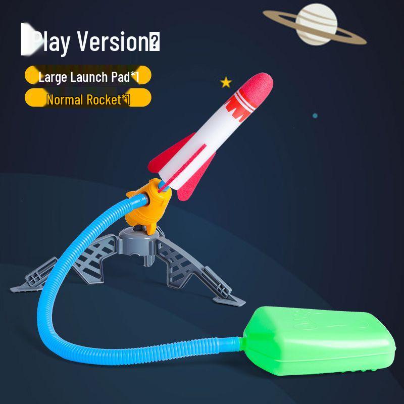 Kids' Outdoor Luminous Skyrocket Toy - Foot-Powered Rocket Launcher for Parent-Child Fun