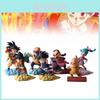 Collectible 7 Piece Dragon Ball Z Figurine Set Featuring Son Goku Master Roshi Bulma And More