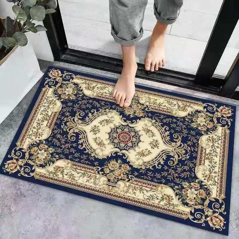 

Vintage High-end Printed Doormat Ethnic Style Living Room Bedroom Entrance Carpet Farmhouse Interior Decoration Carpet 40cm x 60cm